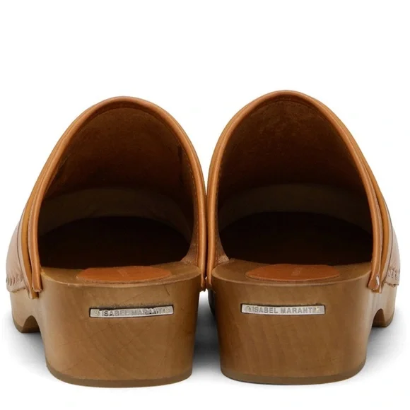 Isabel Marant Thalie Studded Clog Mules, Natural Brown, 37 ✨ - Picture 4 of 15